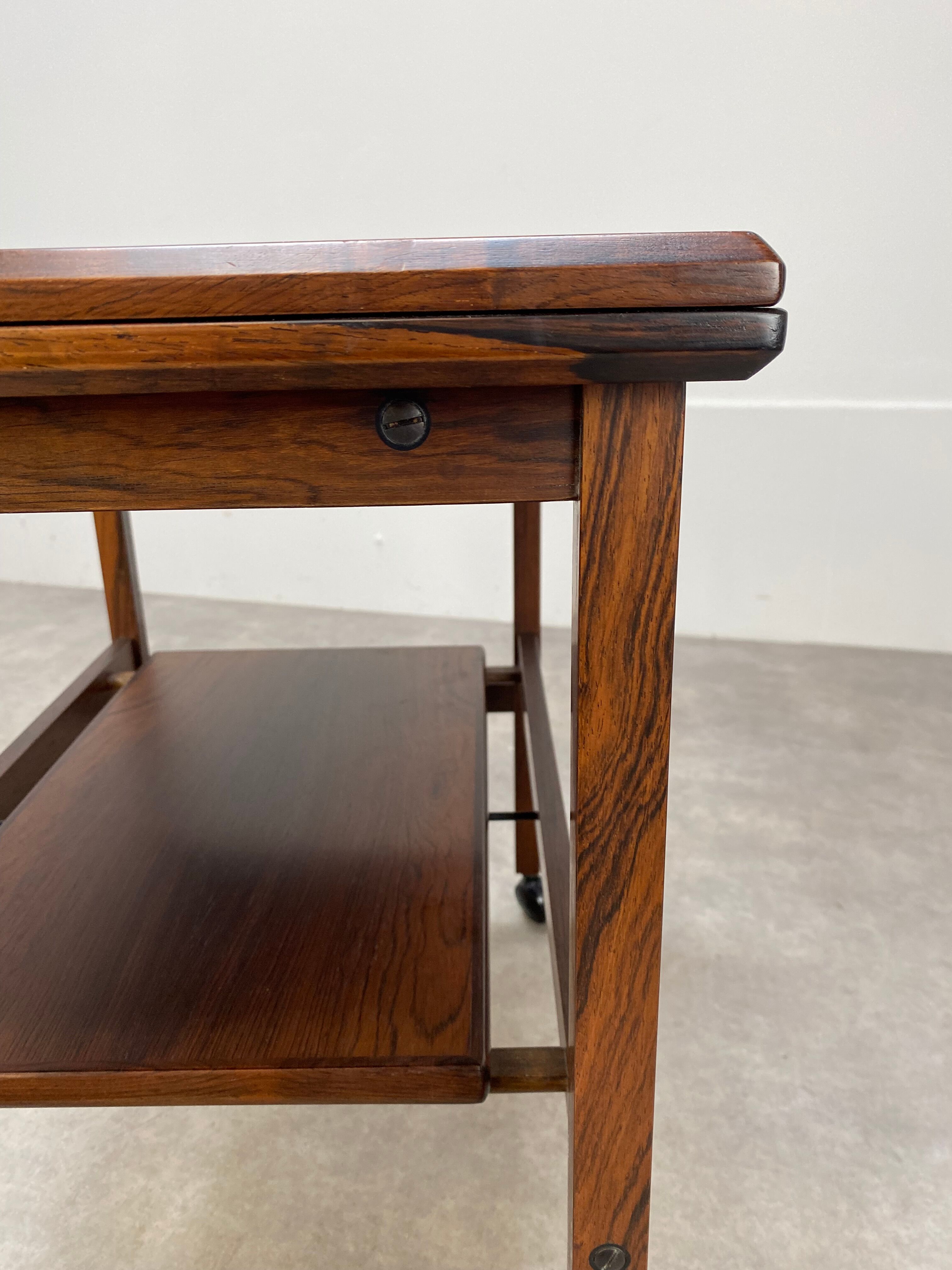 Scandinavian service arrebo mobler rosewood wallet tray