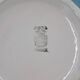 Salad bowl in earthenware Digoin Sarreguemines trompe l'oeil basket in blue