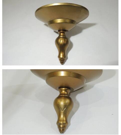 Spherical pendant light with crystal tassels and seed beads / vintage.