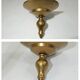Spherical pendant light with crystal tassels and seed beads / vintage.