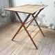 Table pliante imitation bambou