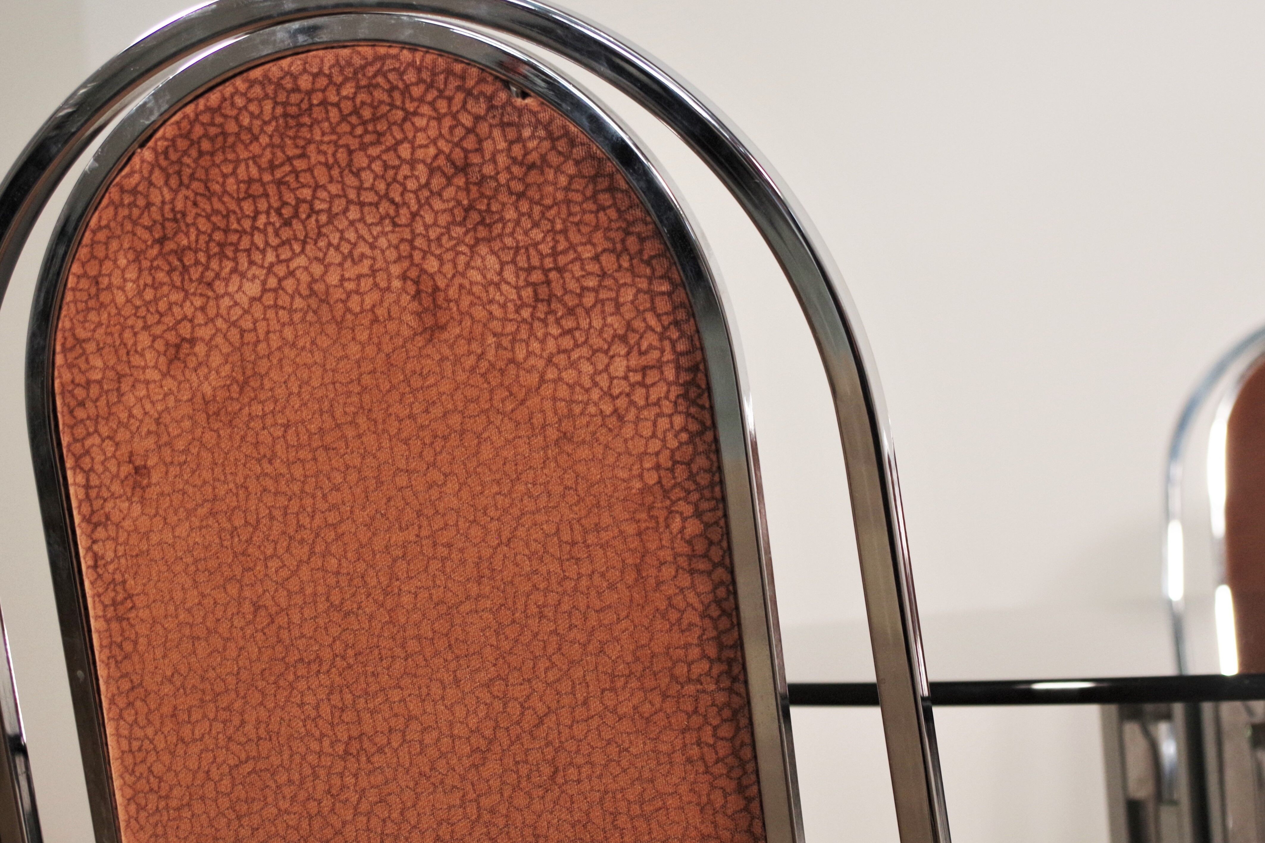 Dining room table and 6 chairs by Alessandro Alpizzi, 1970s, Set of 7