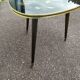 Table basse Formica vintage décor chinois asiatique tripode