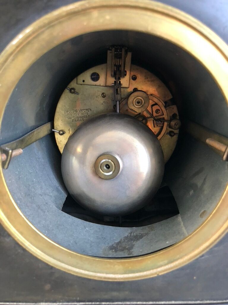 Black marble fireplace pendulum