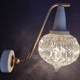 Small wall lamp in brass and vintage glass