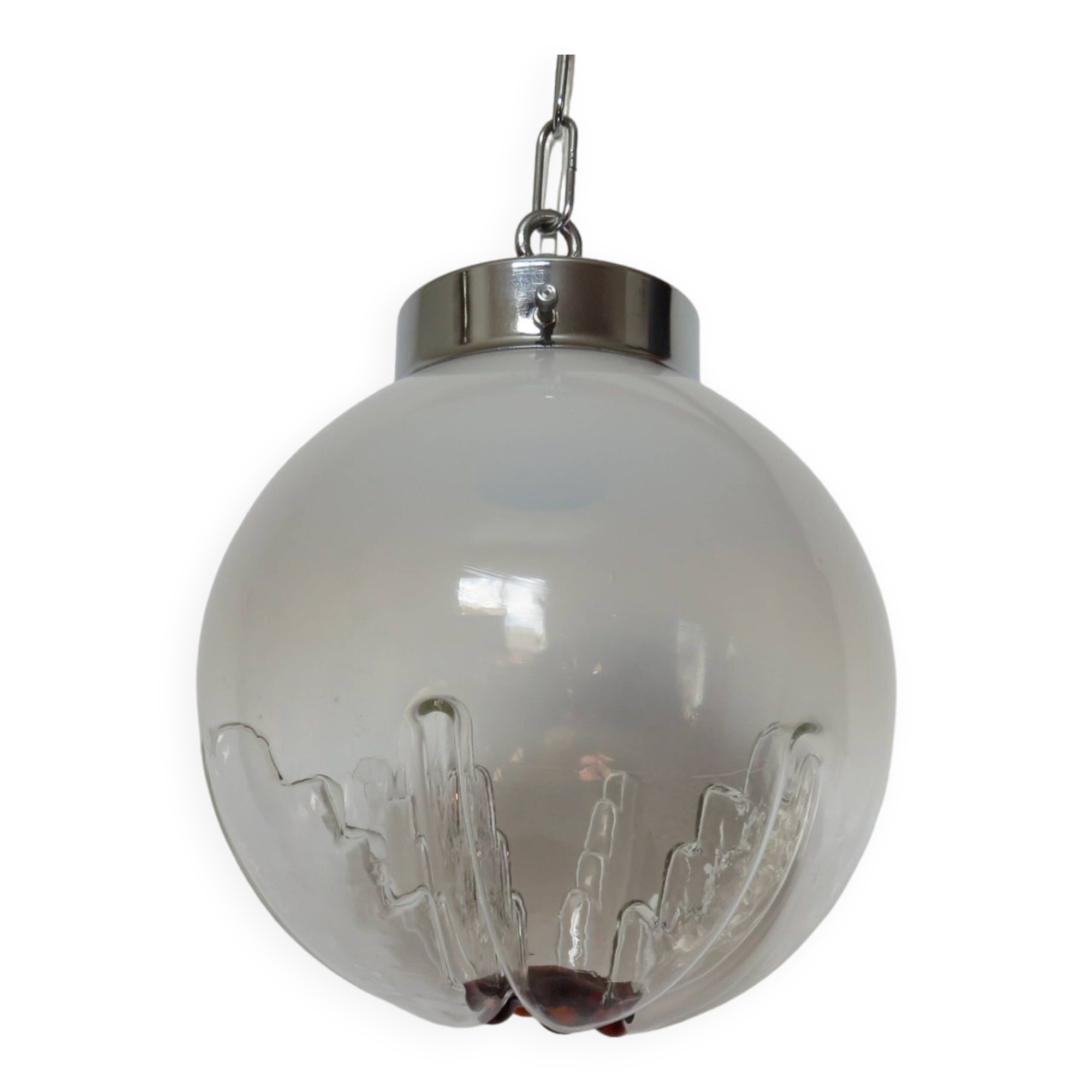 Mazzega pendant lamp in murano glass from the 60s