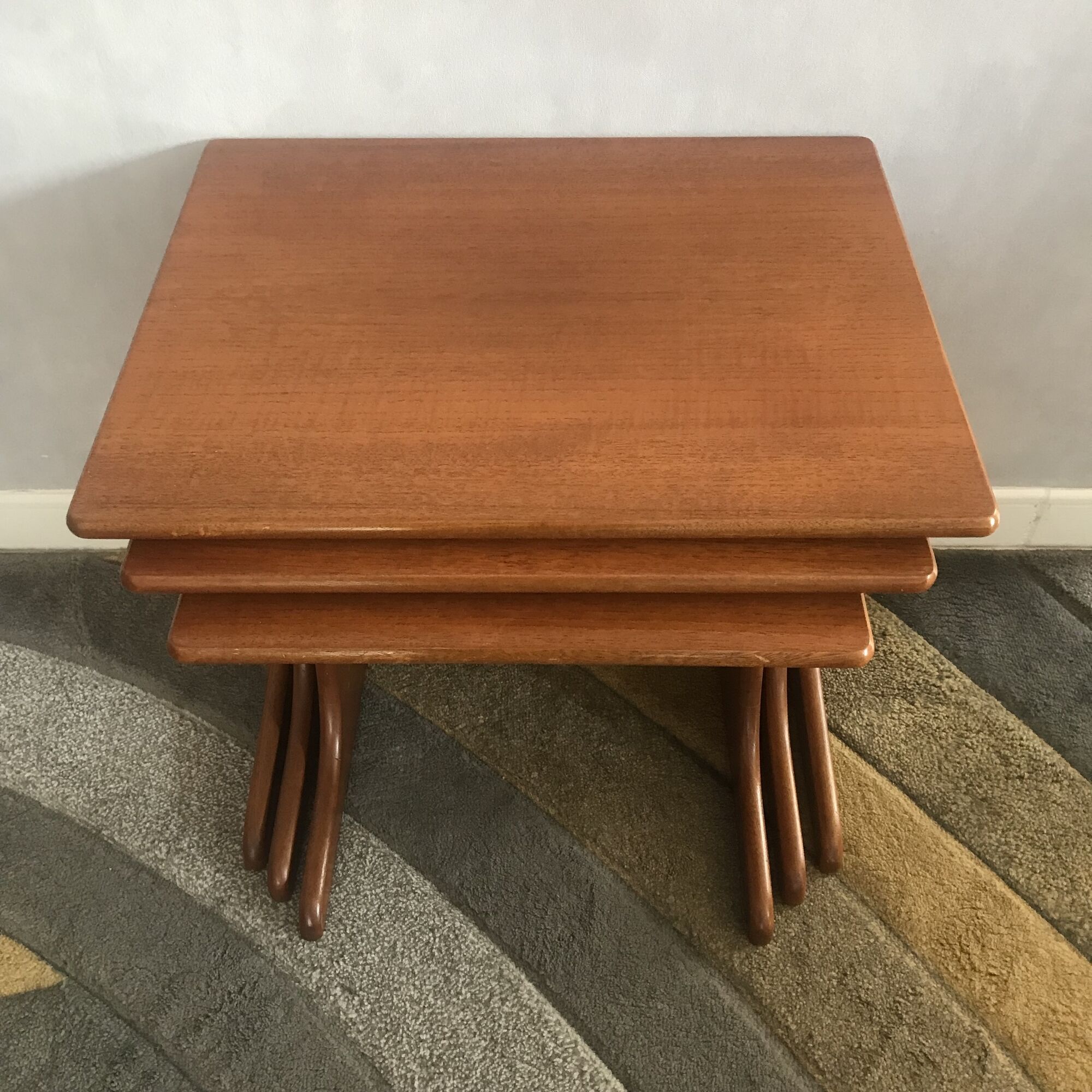 Teak nesting tables by G-plan 1960's