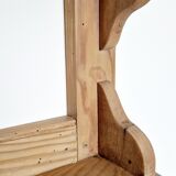 Old wall or standing shelf in solid pine