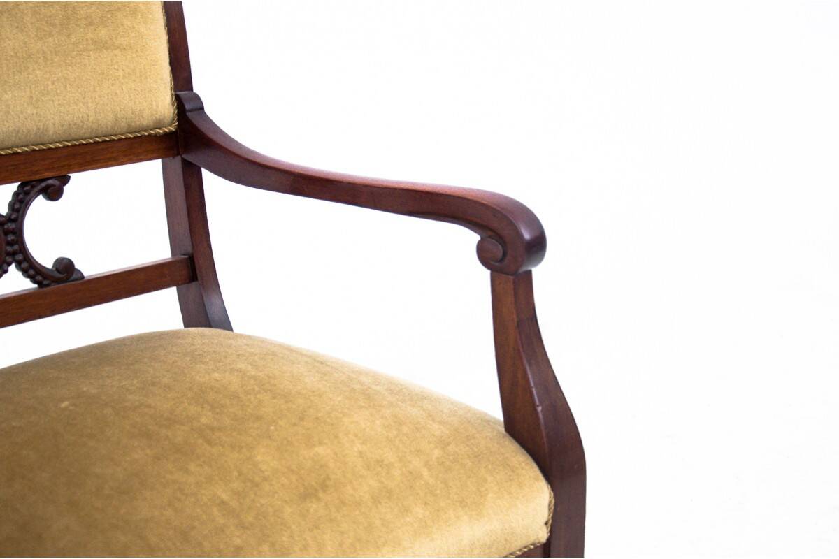 Antique armchair, Northern Europe, circa 1920.