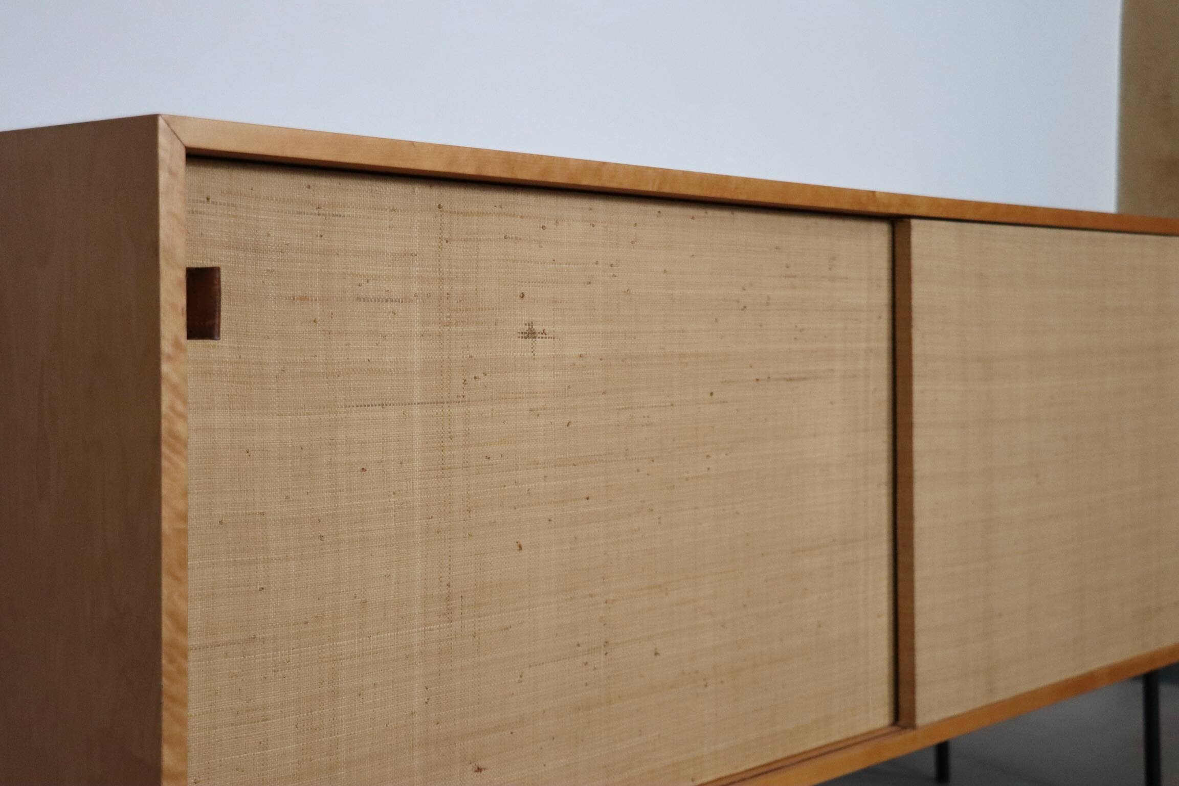 Florence Knoll Model 116 Seagrass Sideboard, 1950s