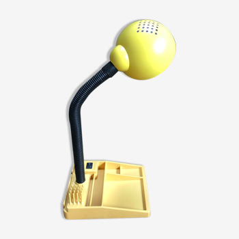 Lampe de bureau codilem années 80 jaune