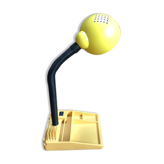 Lampe de bureau codilem années 80 jaune