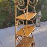 Rattan shelf