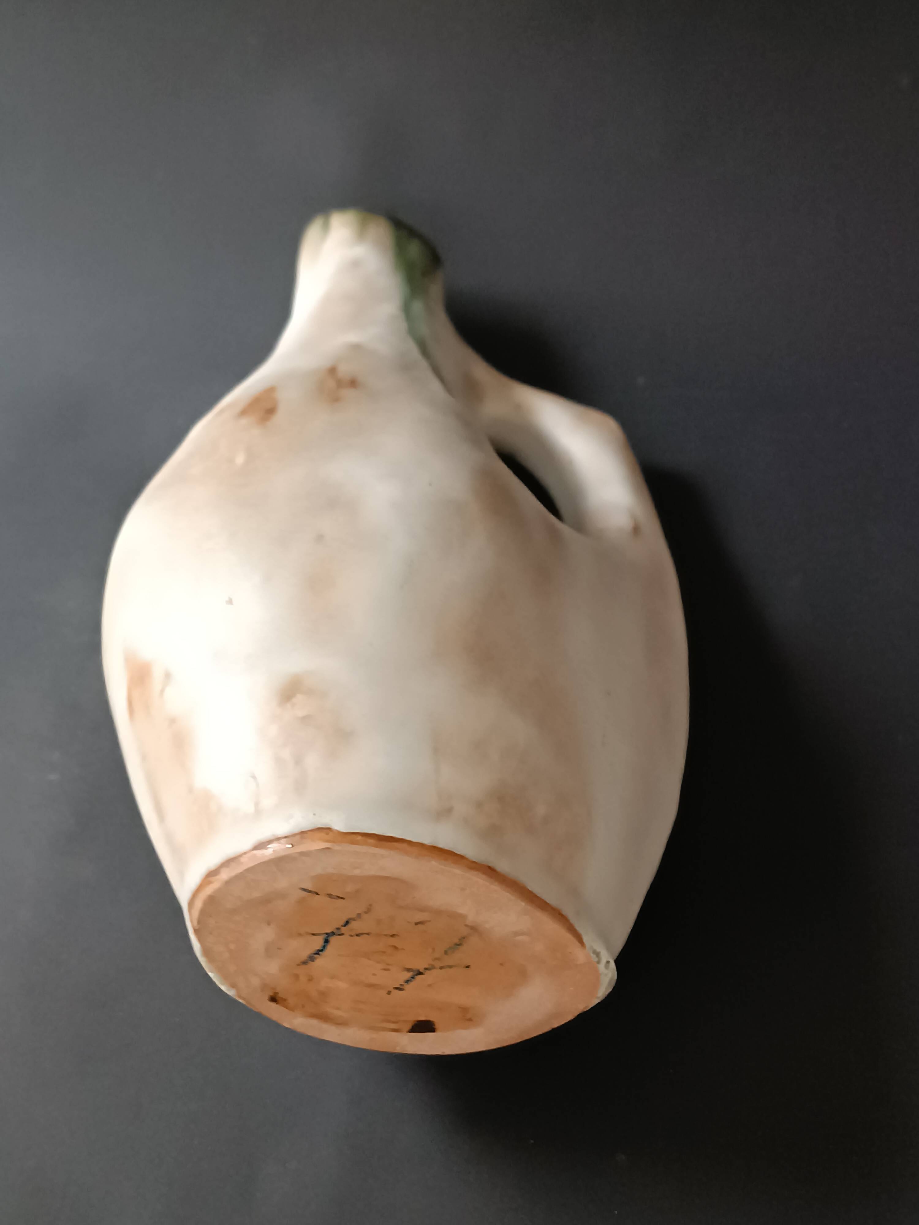 Glazed ceramic vase, France, 20th century