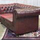 1980s Red 2-Seater Chesterfield Sofa