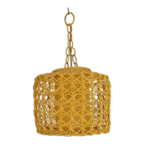 Pendant lamp vintage rattan 60-70