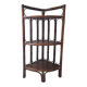 Etagère d'angle en rotin