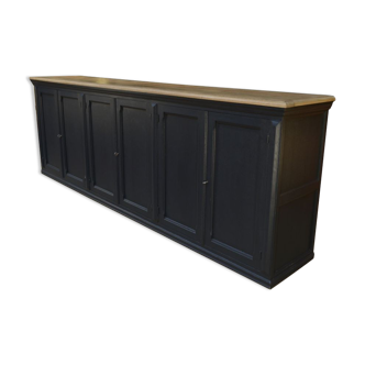 Enfilade à 6 portes 1920 patiné noir