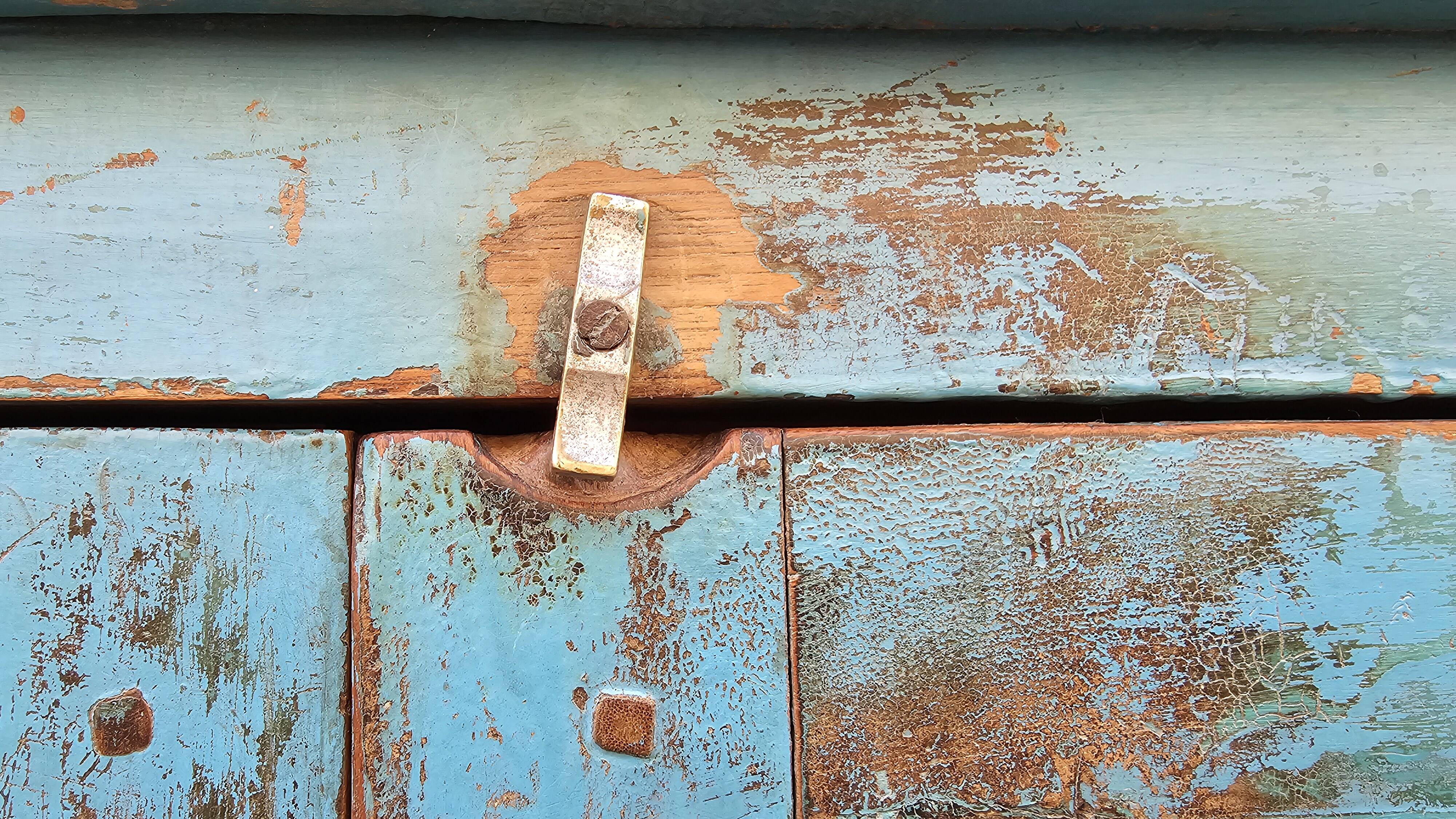 Antique Art Deco sideboard in Burmese teak