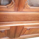 Large walnut library XIX°