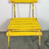 Vintage Yellow Industrial Chair, 1960s