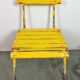 Chaise industrielle vintage jaune, années 1960