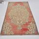Tapis Oushak rouge et beige sku 2489
