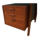 Bureau en teck, design danois, années 1970, design Kai Kristiansen