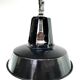 Hanging lamp sheet enamelled black color 1950