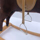 Vintage Mid-Century Wooden Rocking Horse Circa 1960s, Stuffed With Straw