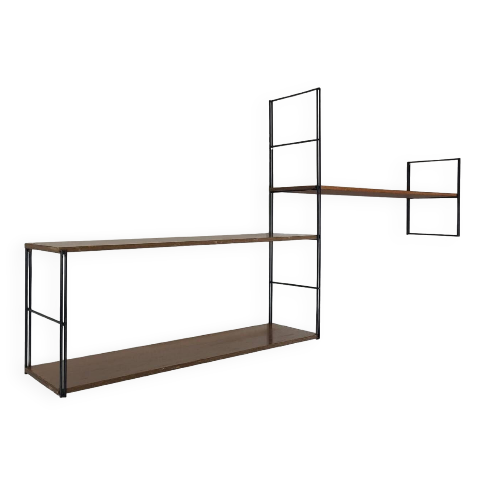 Vintage wall shelves 1960s modernist Scandinavian design