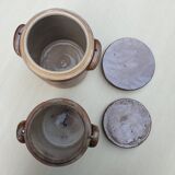 Set of 2 ceramic pots