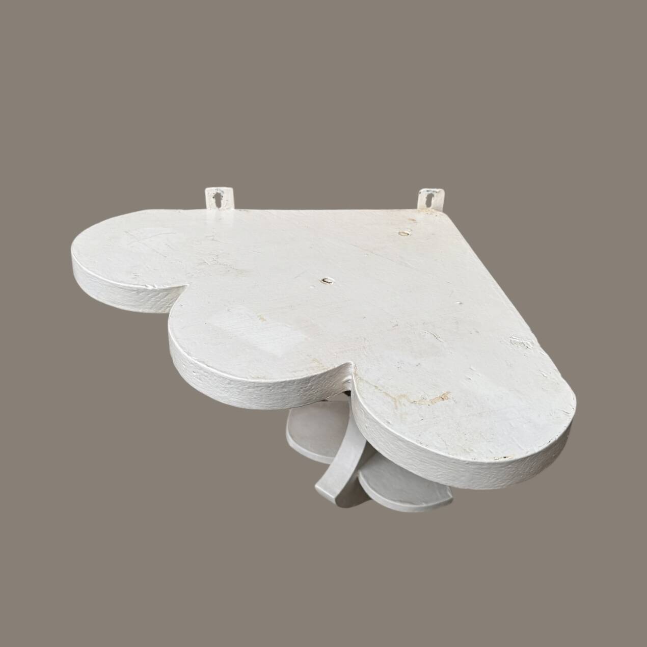 Old wooden wall corner shelf