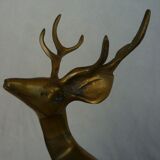 Deer, animal brass, vintage 70s