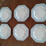 6 Dessert plates, original. vintage
