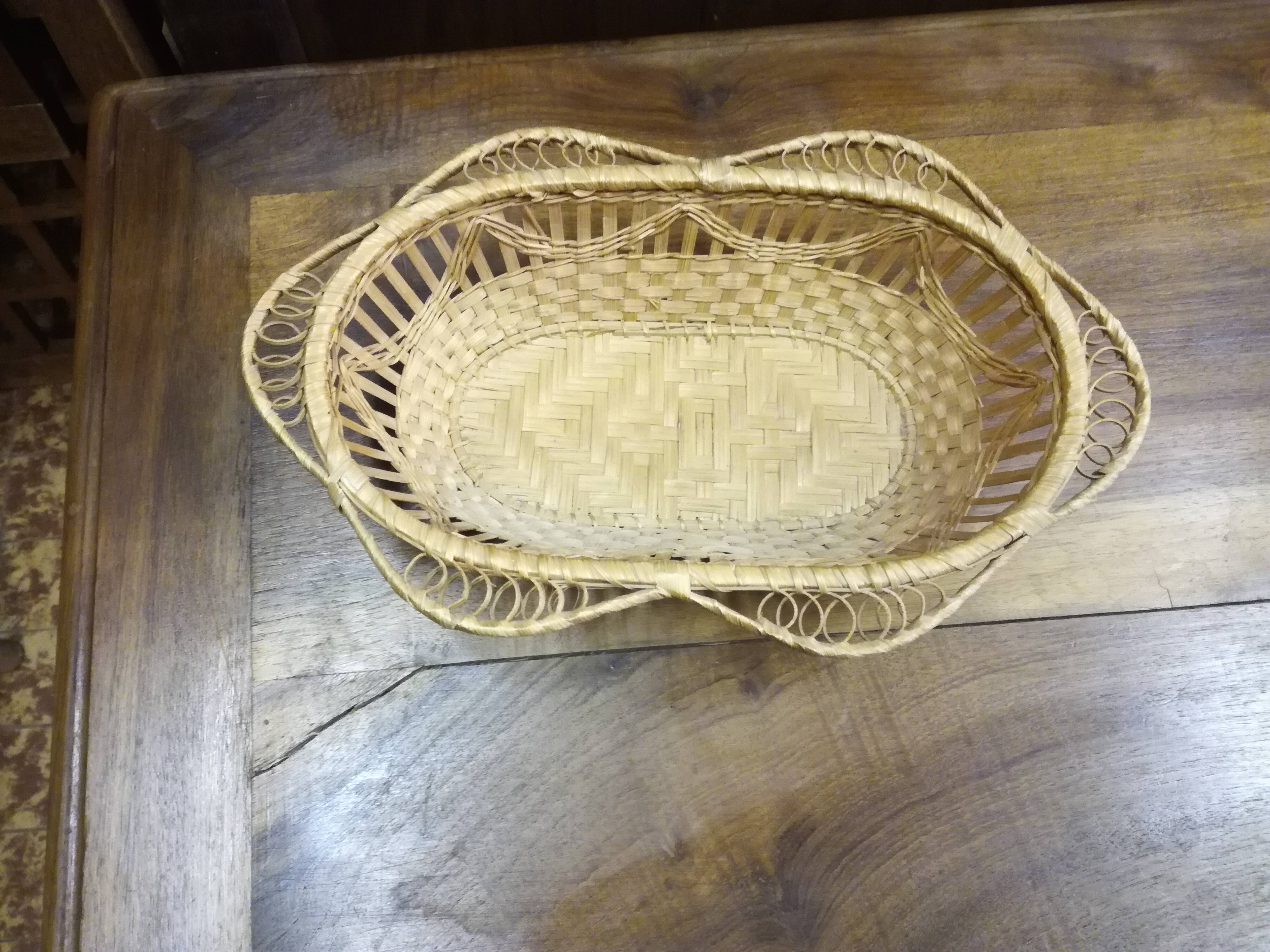 Vintage rattan basket
