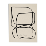 Abstract lines giclee print, 50x70cm