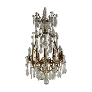 lustre cage en bronze