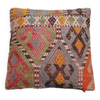 Housse de coussin en kilim faite à la main