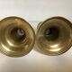 Pair of antique brass candlesticks