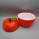 Vintage apple orange ice cube tray, 1970s.