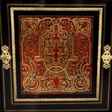 Antique Boulle chest of drawers from the mid-19th century, France.