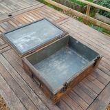 Old wooden cooler