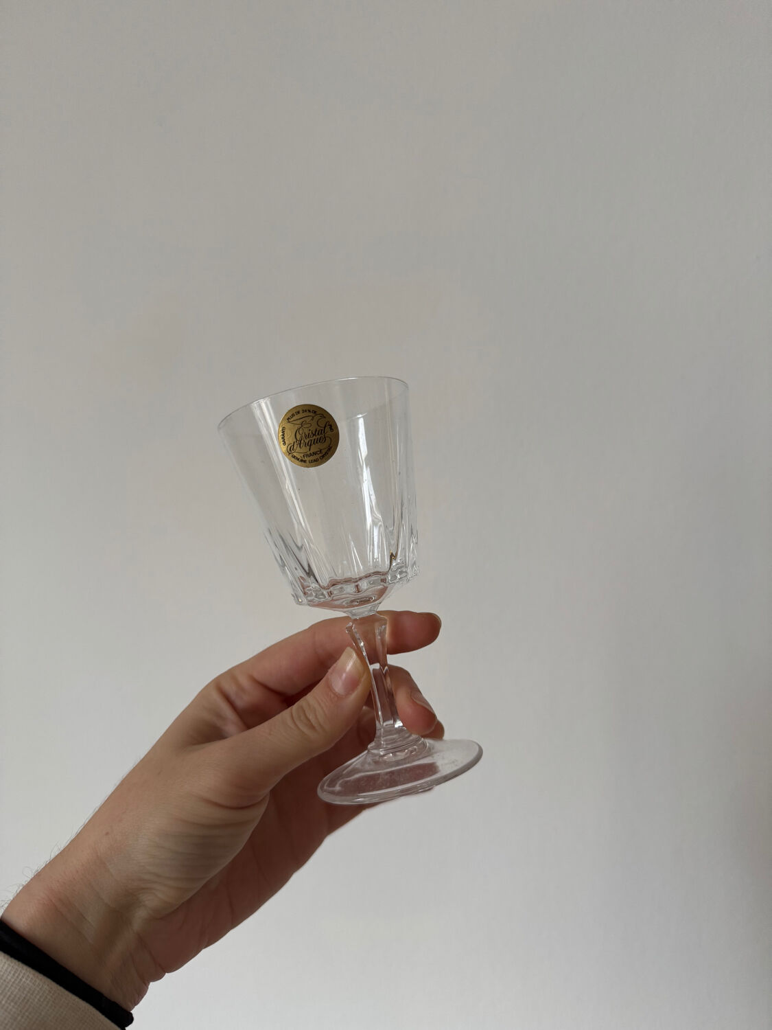 Arques crystal stemmed glasses