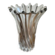 Vase corolle verre twisté style Pierre d'Avesn