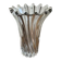 Vase corolle verre twisté style Pierre d'Avesn