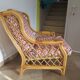 Vintage - Set of 2 woven rattan, bamboo and wood armchairs - Natural colour - 1980s