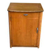 Scandinavian style wooden shoe storage cabinet from the 1960s