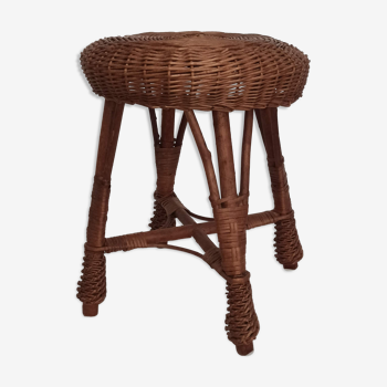 Tabouret en rotin