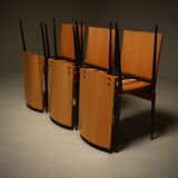 Set of 6 Post Modern Dining Chairs by Cidue Italy 1990s